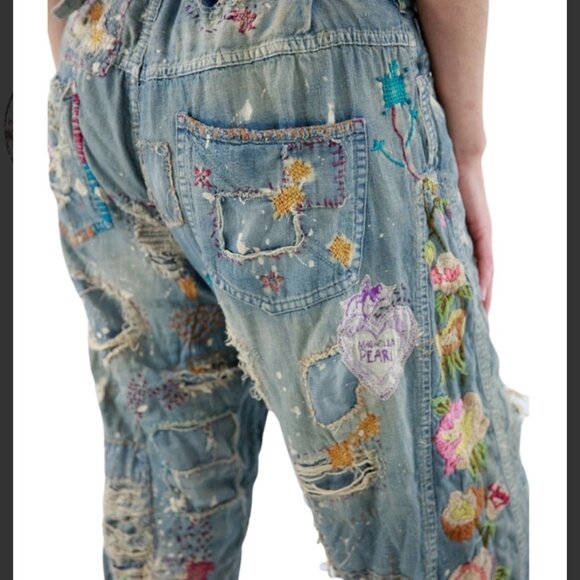Magnolia Pearl Embroidered Miner Denims - Picture 4 of 11